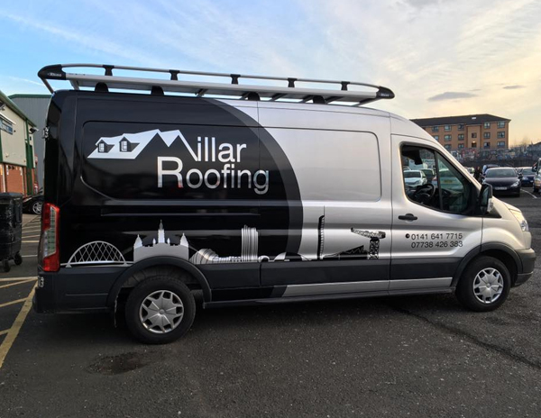 Millar Roofing Van